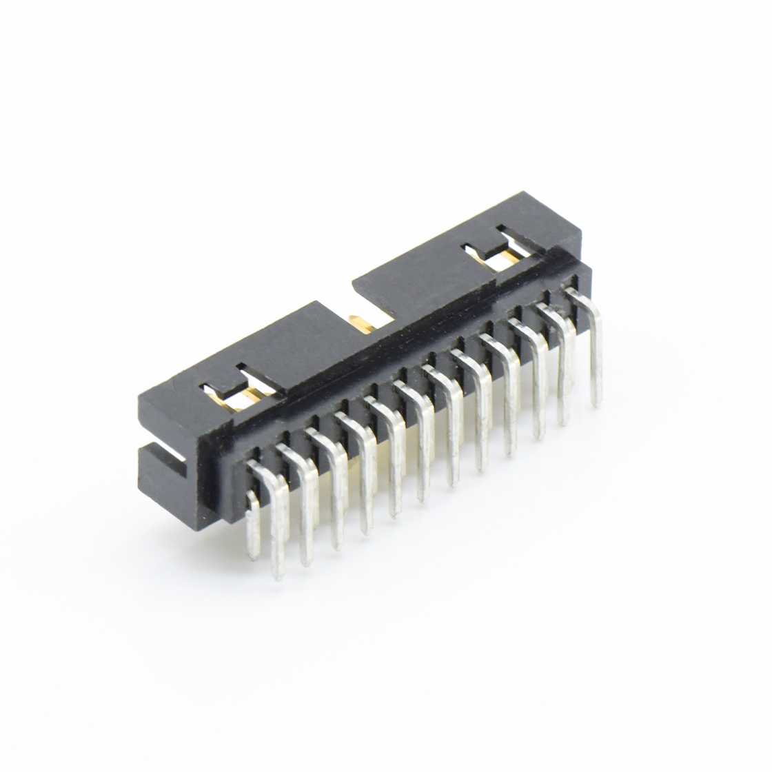 Pitch 2.0mm 简牛 塑高6.4 90度 带窗口 2X13Pin 黑色 镀全金G/F
