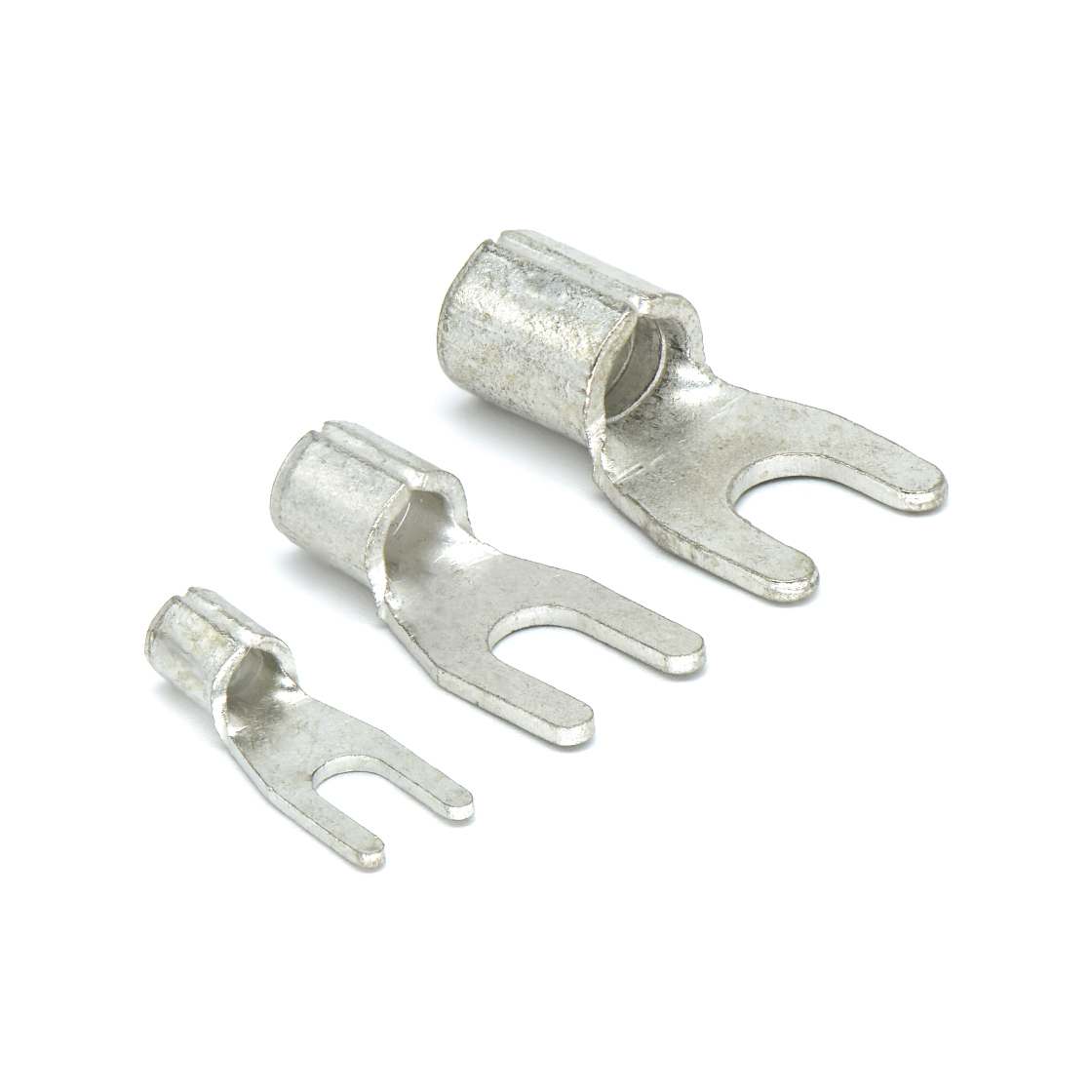 非绝缘Y形端子 孔径5.4mm 压接线径8mm²(8AWG)