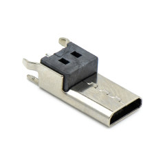 Micro USB 5P/F B Type L=14mm 2P插板 无柱