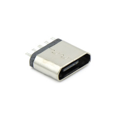 Micro USB 5P/F B Type 夹板式0.8mm 打凸包 无边