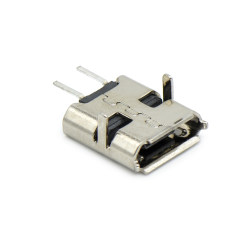 Micro USB 5P/F B Type DIP7.15(1.5×0.9)mm 2P贴板