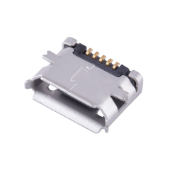 MICRO USB 5P/F B TYPE 四脚全贴无柱有边