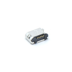 MICRO USB 5P/F B TYPE SMT 两脚插板 脚高0.8mm 无边无柱