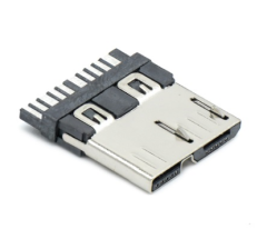 Micro USB 3.0 B Type 公头 单排焊线式