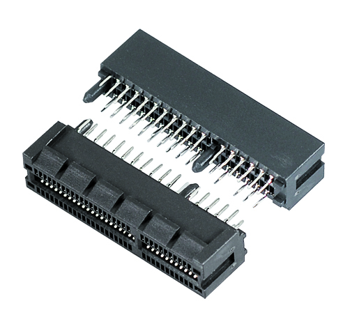 PCIE 64Pin Female 180°DIP 黑胶 镀金G/F