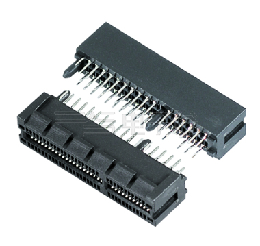 PCIE 64Pin Female 180°DIP 黑胶 镀金G/F