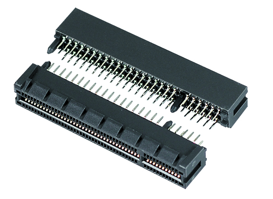 PCIE 98Pin Female 180°DIP 黑胶 镀金G/F