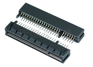 PCIE 98Pin Female 180°DIP 黑胶 镀金G/F