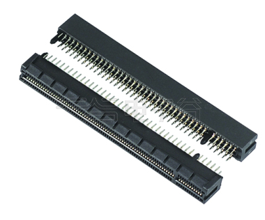 PCIE 164Pin Female 180°DIP 黑胶 镀金G/F