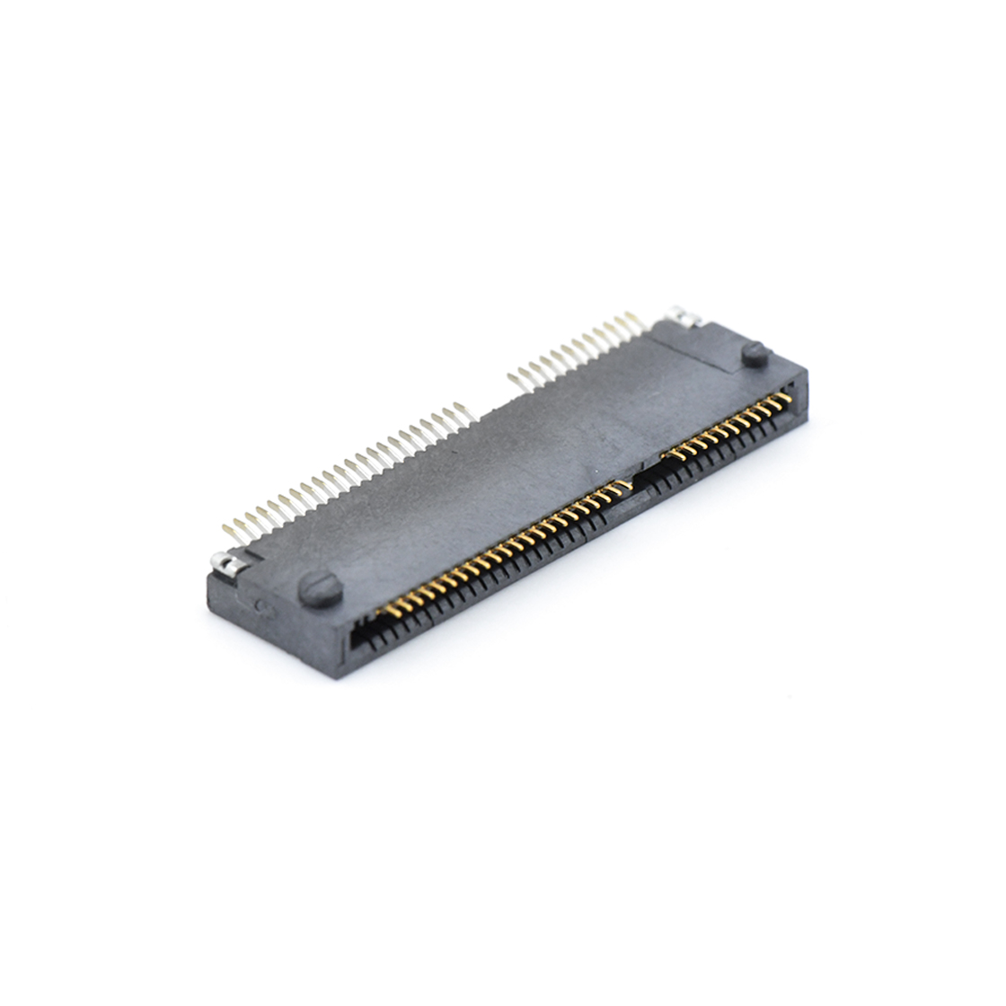 PCI E4.0 NGFF 2.0H KEY-E with plastic posts 67pin 黑色 镀全金Gold flash