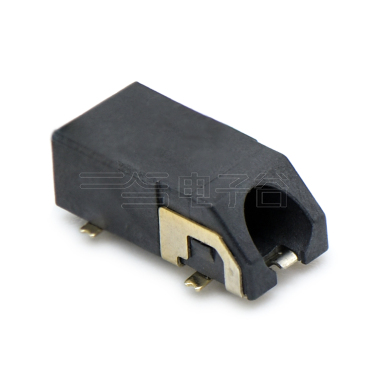 3.5 PHONE JACK 4 PIN SMT 斜口耳机座 双柱板上型 4.5H