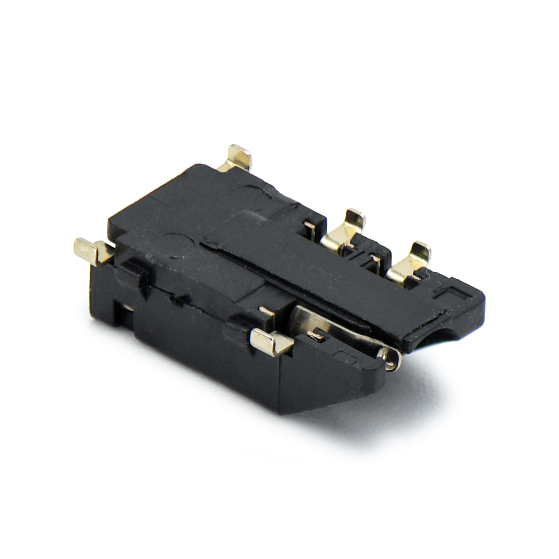 3.5 PHONE JACK 5 PIN 沉板式DIP 斜口耳机座 沉板0.8