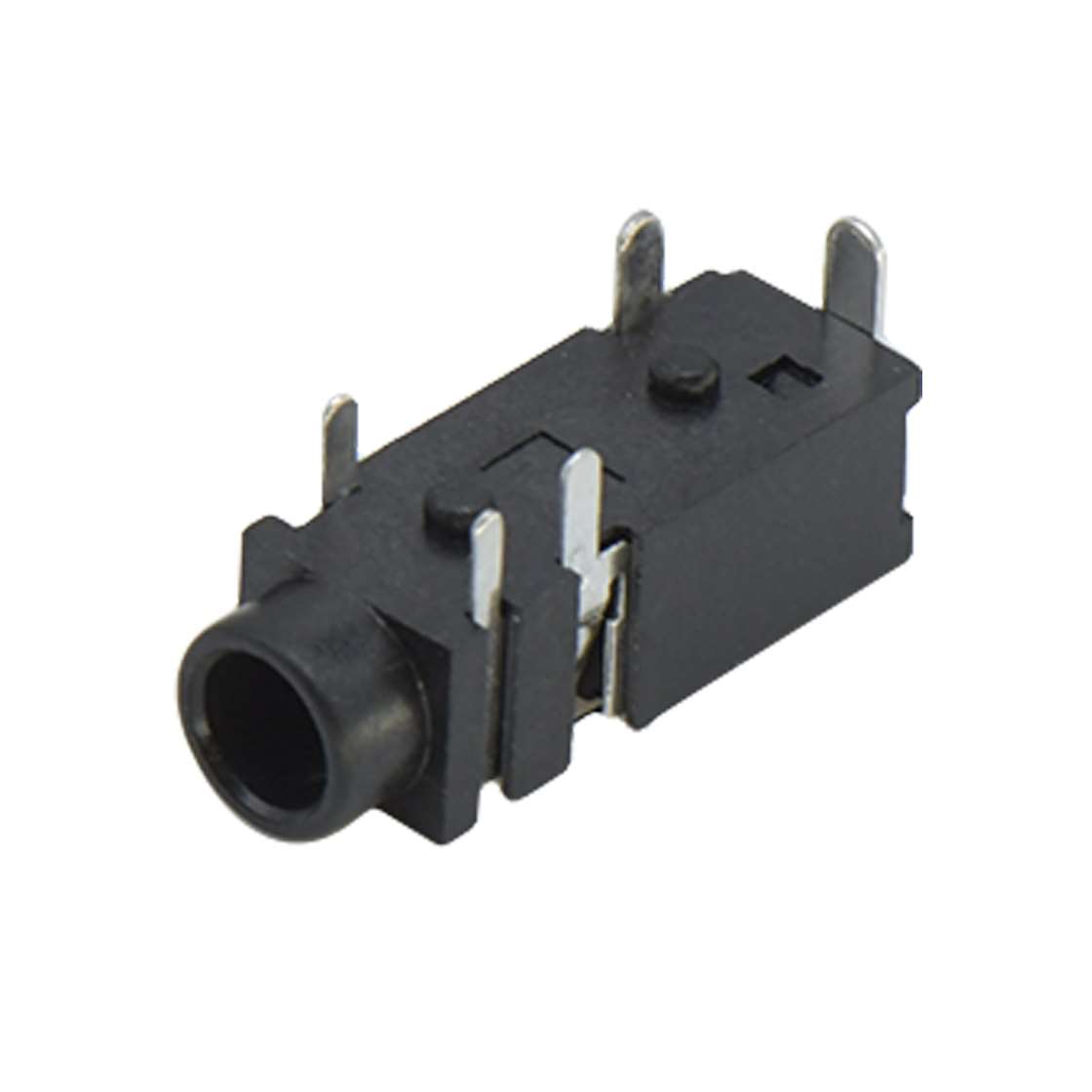 3.5 POWER JACK 90°DIP 17×6×5 PBT黑胶 端子镀银