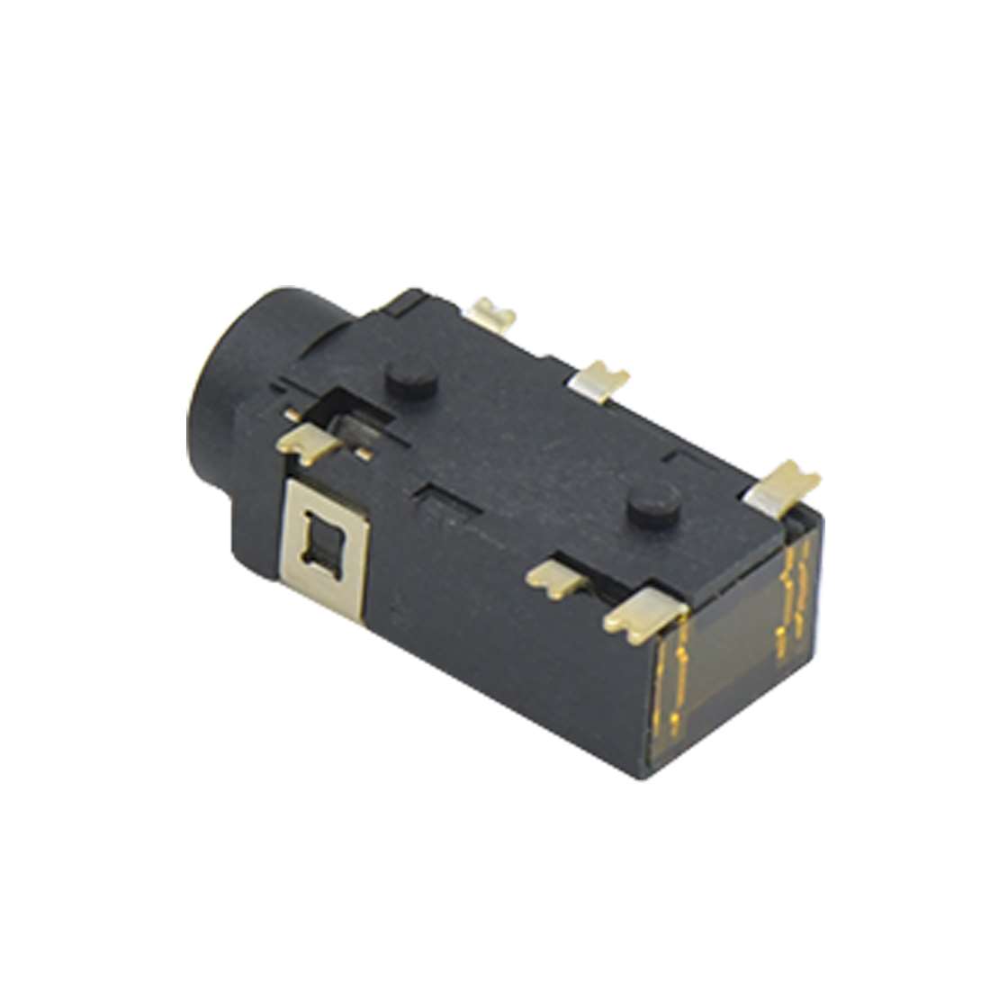 PHONE JACK 90°SMT 3.5耳机插座 六脚贴片 镀金 贴膜