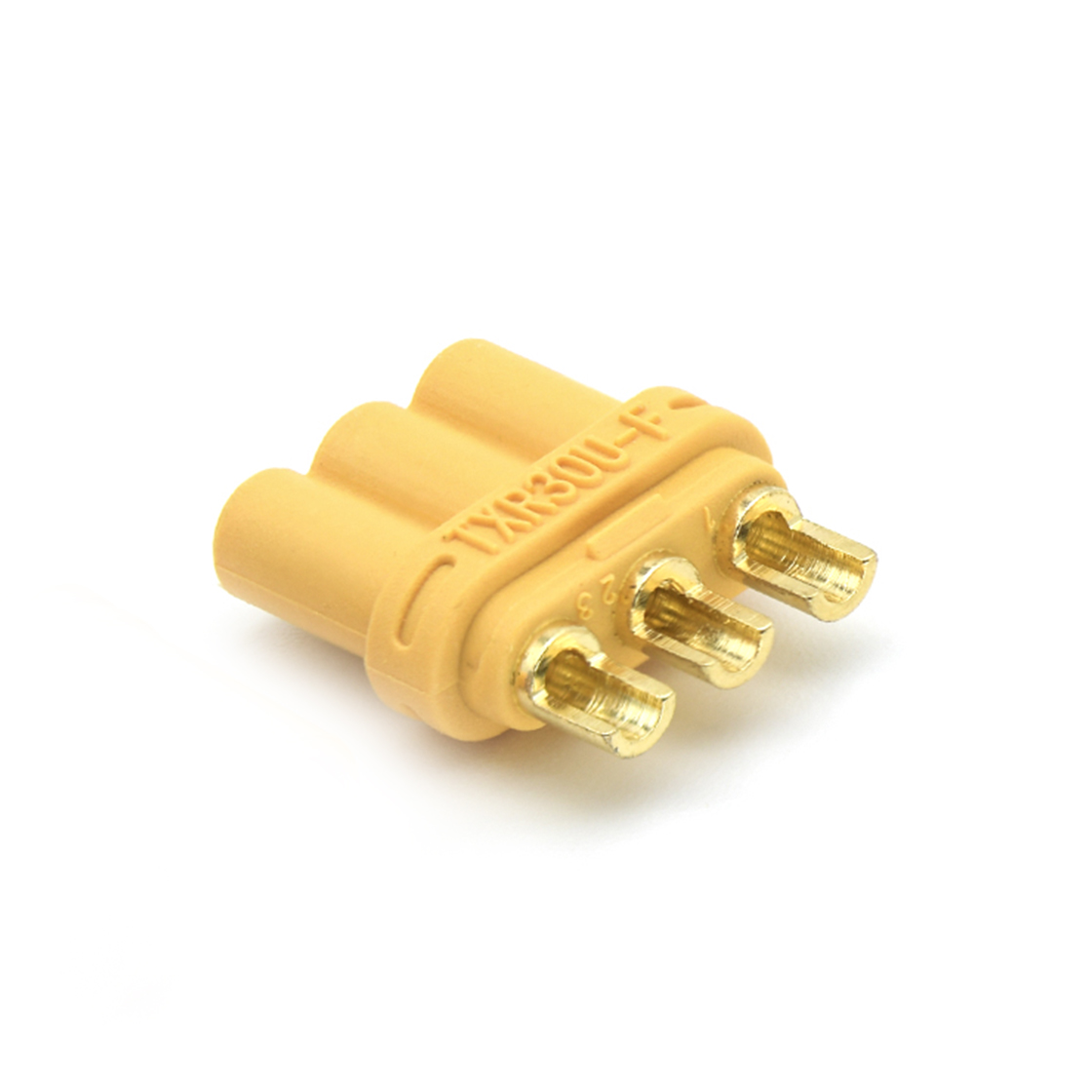 TXR30U大电流连接器:   3Pin 公壳母端 黄色