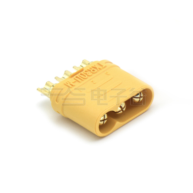 TXR30U大电流连接器:  3Pin 母壳公端 黄色