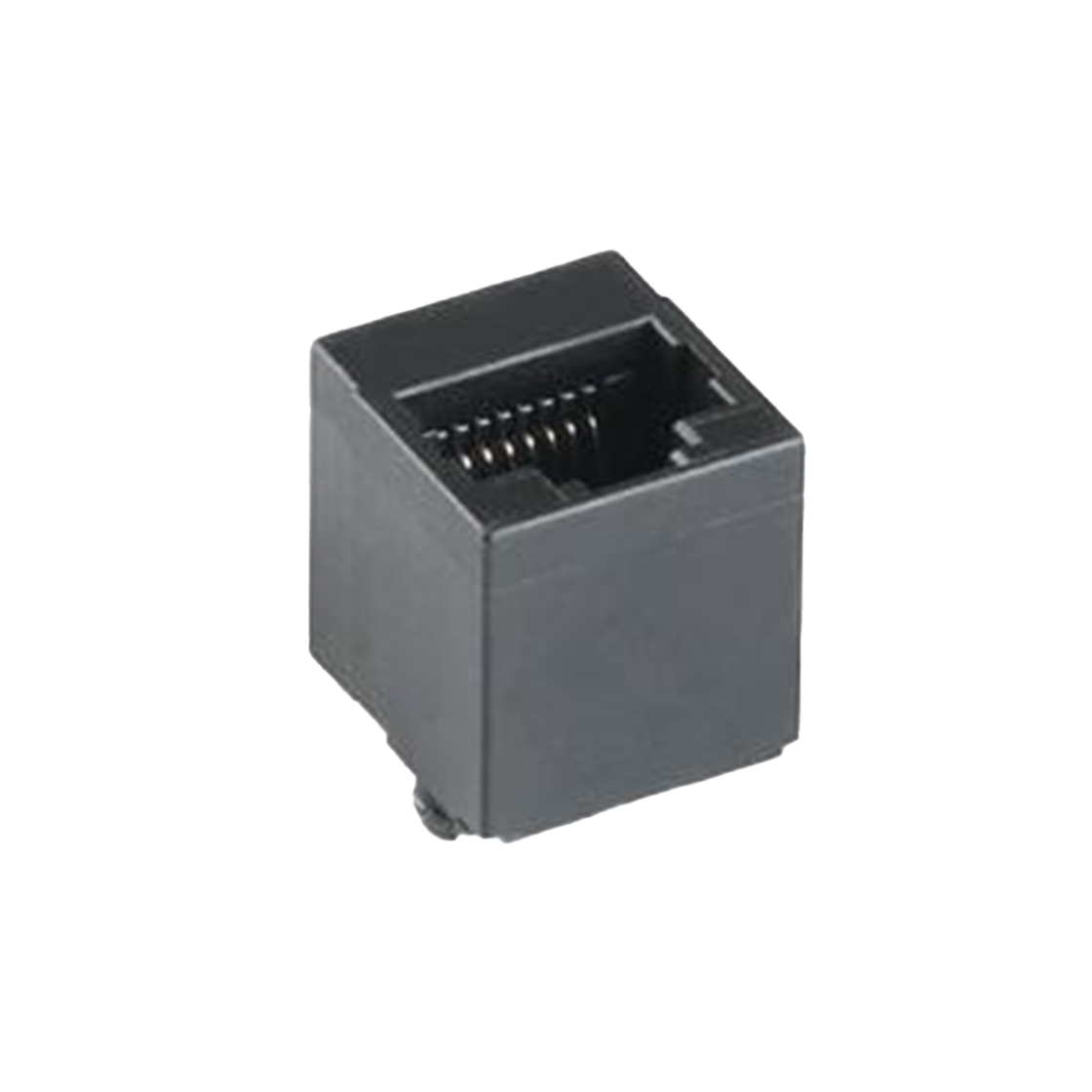 RJ45 8P立式 DIP 全塑 无灯 H=16.4mm