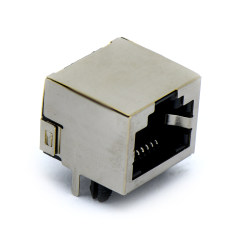 RJ45 8P8C DIP 两脚插板 全包 无弹