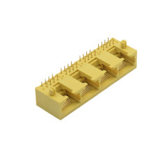 RJ45 8P8C DIP插板式 1X4 反向 全塑