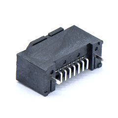 SATA 7P母头 AB TYPE 立贴 加防尘盖