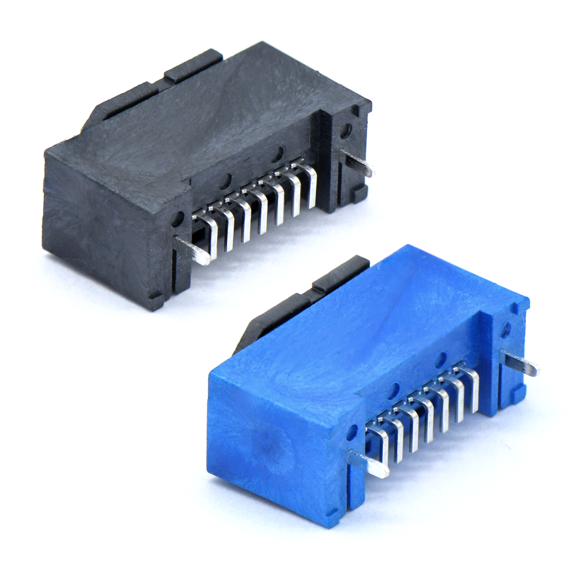 SATA 7P母头 AB TYPE 立贴 加防尘盖