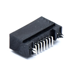 SATA 7P母头 开槽全包 立贴