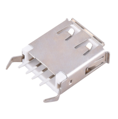 USB2.0 AF 立插DIP H=13.7mm 弯脚有边