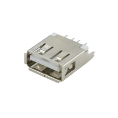 USB2.0 AF 立插DIP H=13.0mm 鱼叉直脚有边