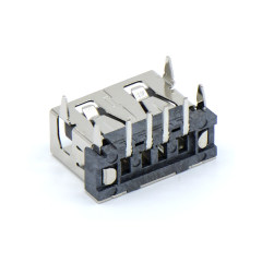 USB2.0 AF 单层短体 90度插板 打直脚 无边