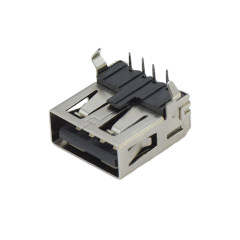 USB2.0 AF DIP 打青蛙脚 后盖外扣式 无卷边