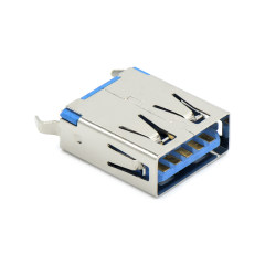 USB3.0 AF 单层 立插 L=15.0mm 打青蛙脚 无边