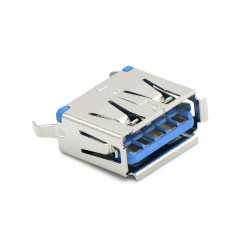 USB3.0 AF 单层 立插 L=11.0mm 打青蛙脚 有边