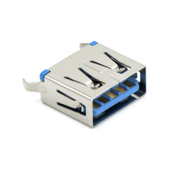 USB3.0 AF 单层 立插 L=11.0mm 打青蛙脚 无边