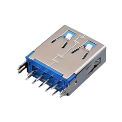USB3.0 AF 180度插板 鱼叉脚 平口 L=15.0