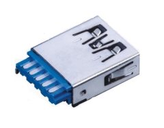 USB3.0 AF焊线式 弹片带凸条 平口