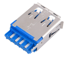 USB3.0 AF焊线式 弹片带凸条 有边