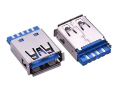 USB3.0 AF焊线式 弹片无凸条 有边