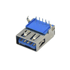 USB3.0 AF单层 DIP 弯脚两脚插板 平口
