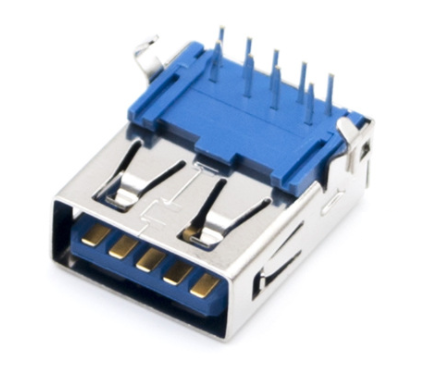 USB3.0 AF 90度插板 弯脚 平口