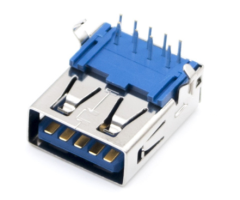 USB3.0 AF 90度插板 弯脚 平口