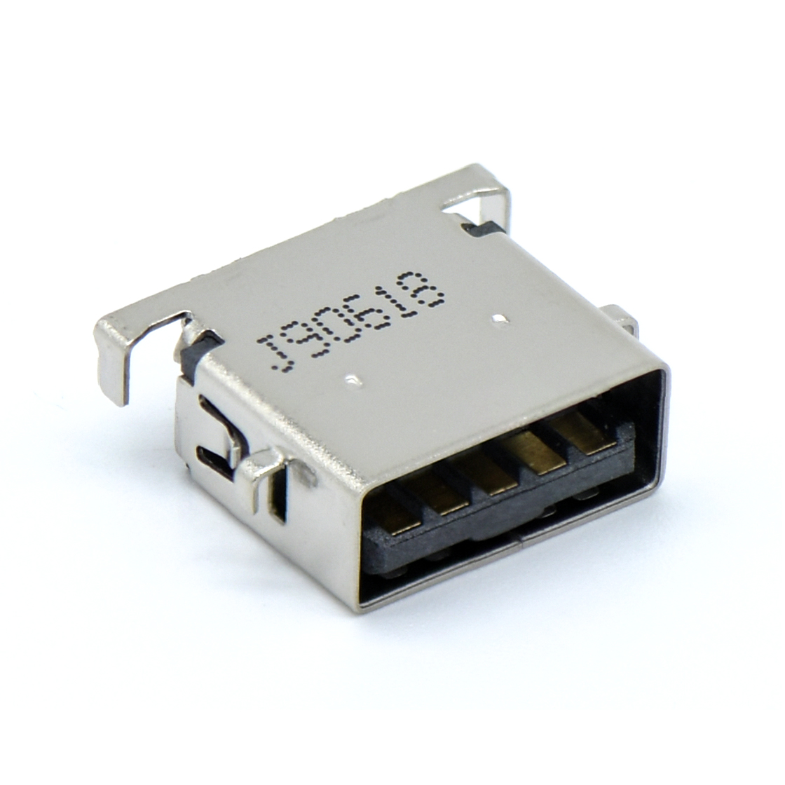 USB3.0 AF 单层 DIP沉板式 四脚插板 无边 不锈钢镀镍 G/F LCP黑色