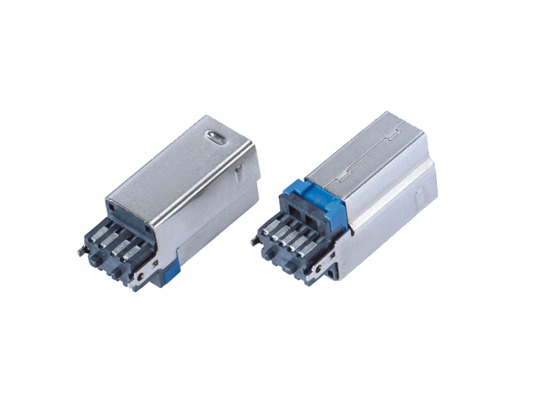 USB3.0 BM 焊线 一体式 可加线夹 L=20.45mm