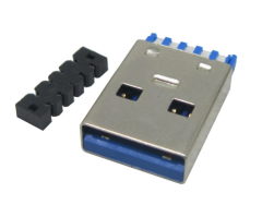 USB3.0 AM短体焊线式+线夹 L=18.0mm