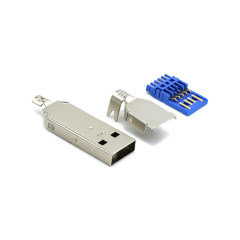 USB 3.0 AM 焊线三件式成品