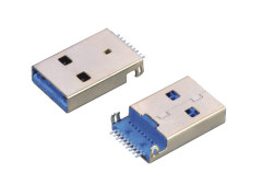 USB3.0 AM SMT沉板式 有柱 L=18.90mm