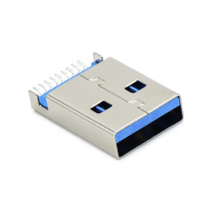 USB3.0 AM SMT沉板式1.9mm L=18.75mm 无柱