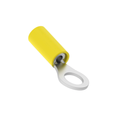 黄色预绝缘圆环端子 适合10-12AWG线 孔径5MM
