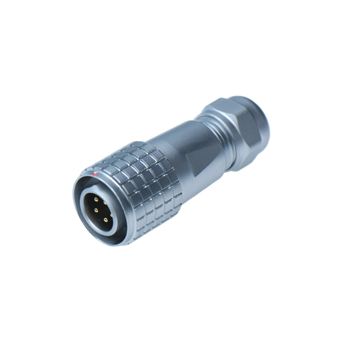 DF12系列 航空插头 5芯直式电缆公插头 焊线式 电缆直径4-6.5mm