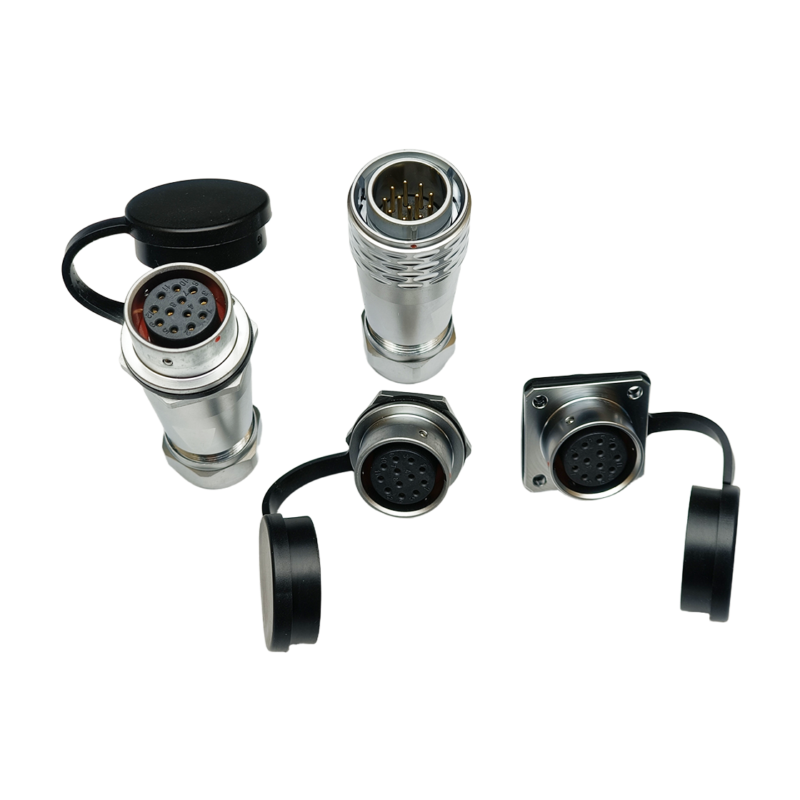 DF20系列 航空插头 12芯直式电缆插头 公头 电缆连接用 电缆直径8-12mm