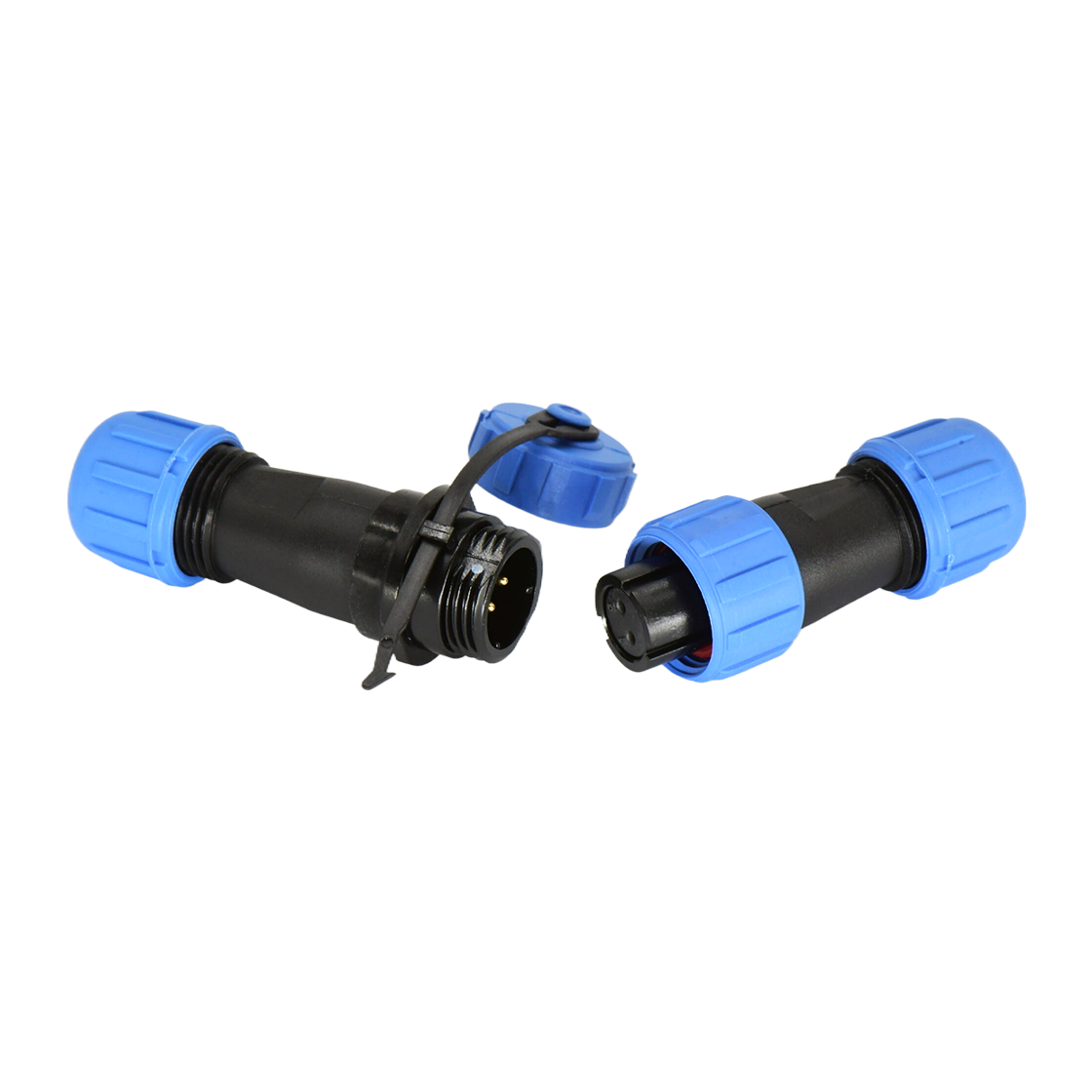 DP11系列 圆形航空插头 2芯电缆对接公插座 电缆直径4-6.5mm